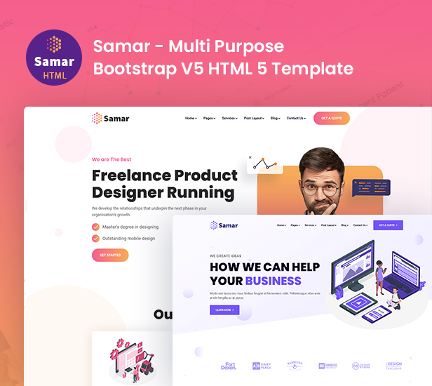Samar | Creative Agency Bootstrap Template + RTL